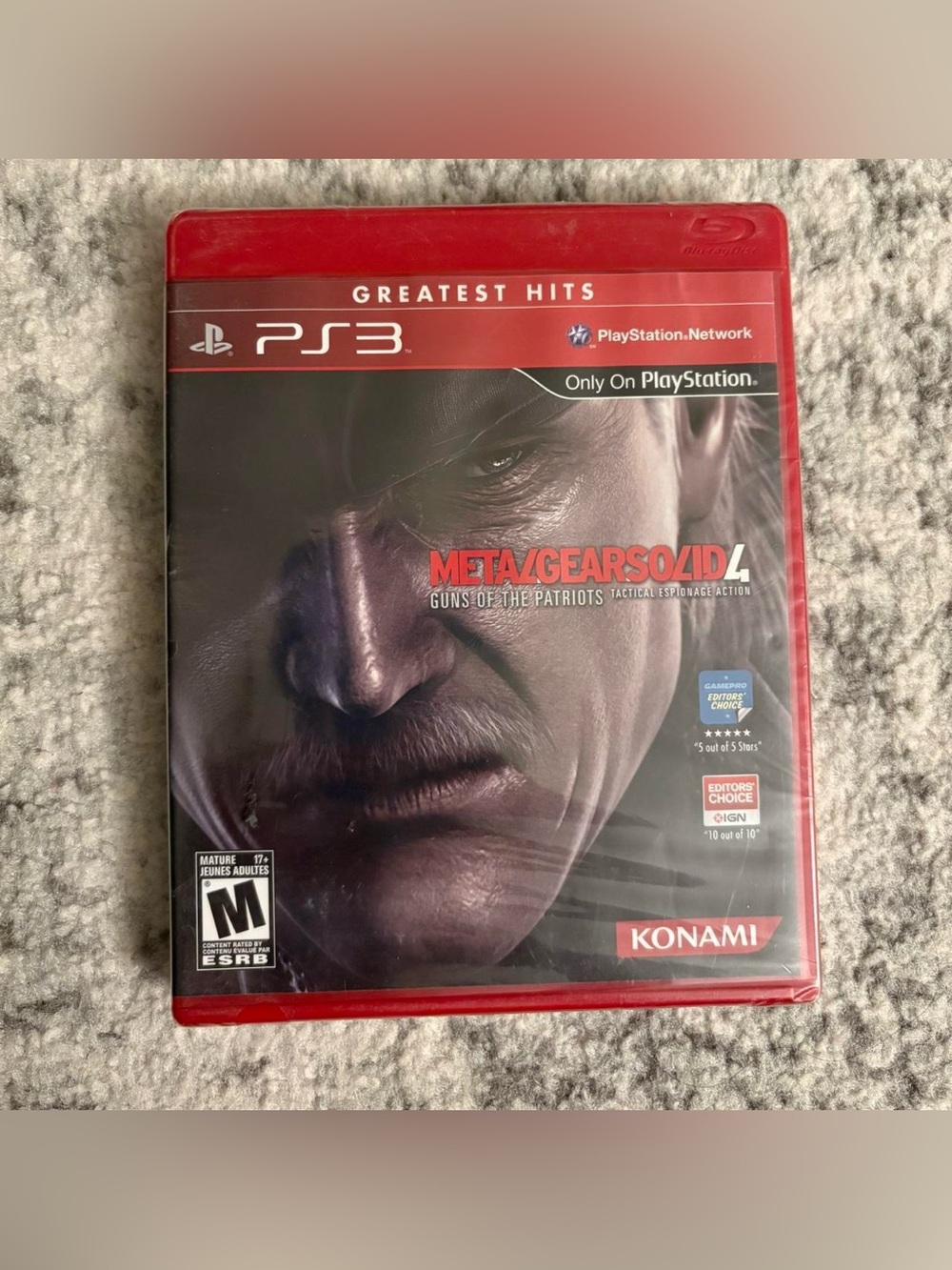 PlayStation 3 Metal Gear Solid 4 Guns of the Patriots Video Game Brand New